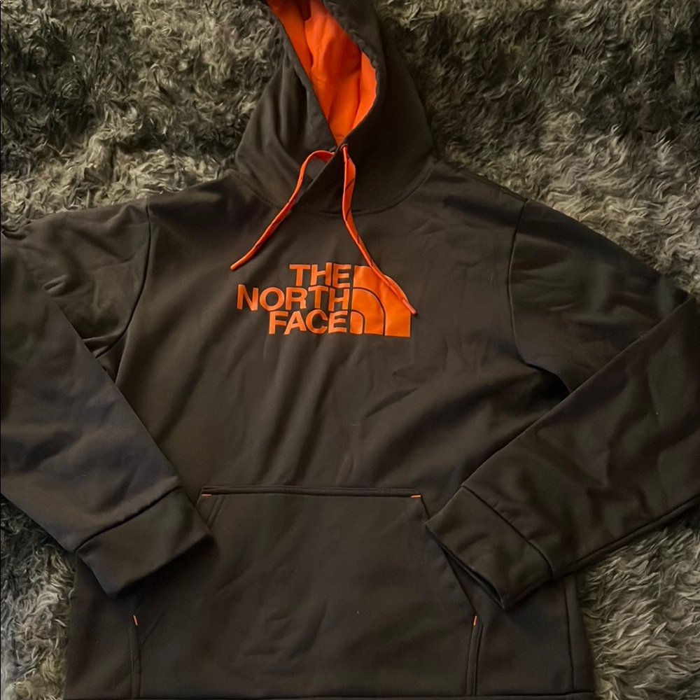 The North Face Black and Orange Hoodie